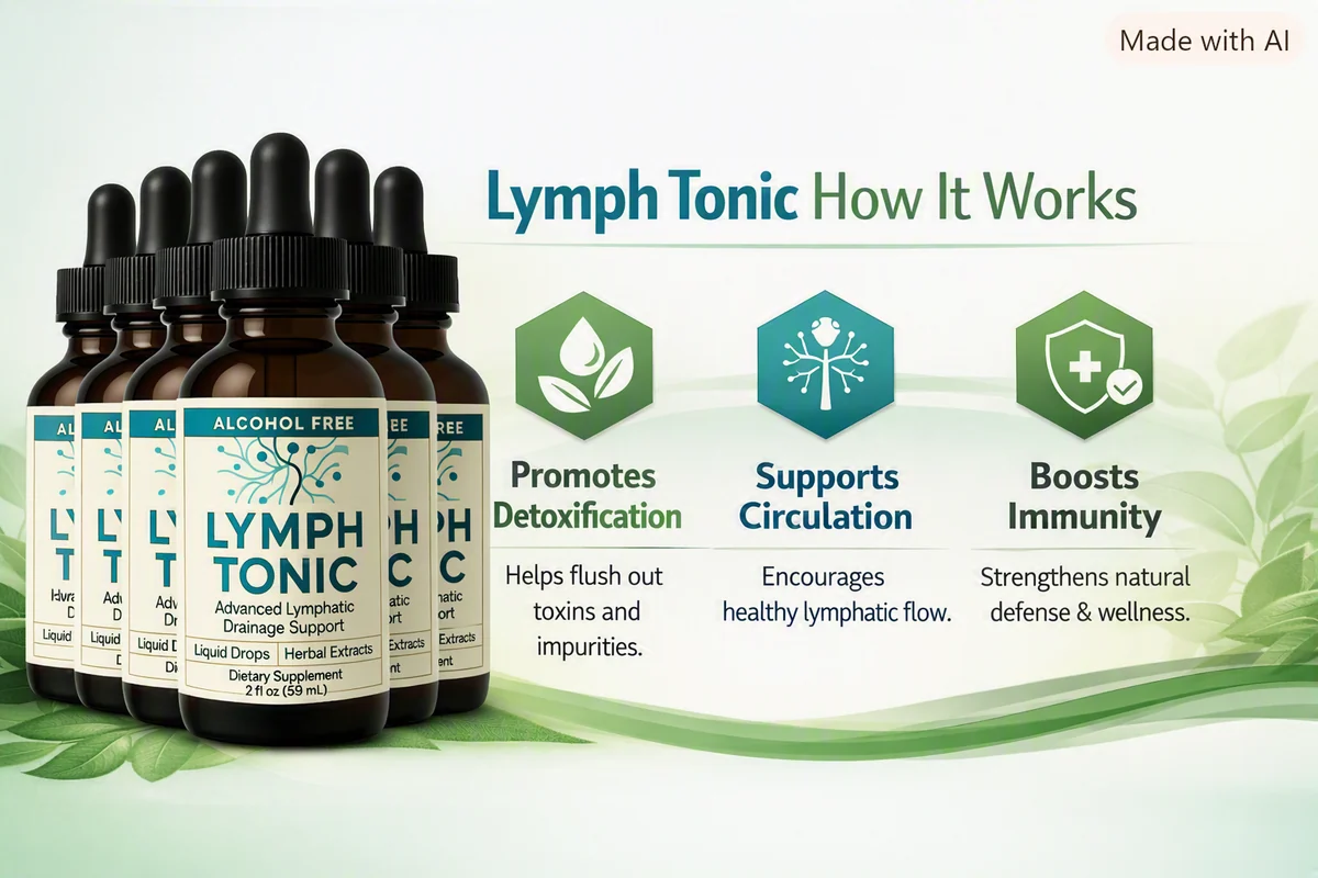 Lymph Tonic circulatory drainage support product overview